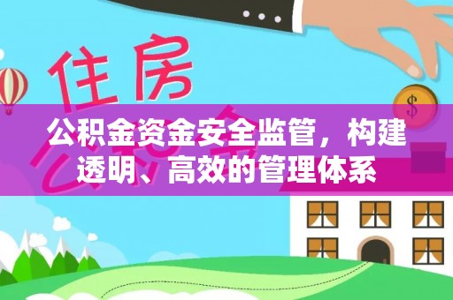 南关公积金资金安全监管，构建透明、高效的管理体系