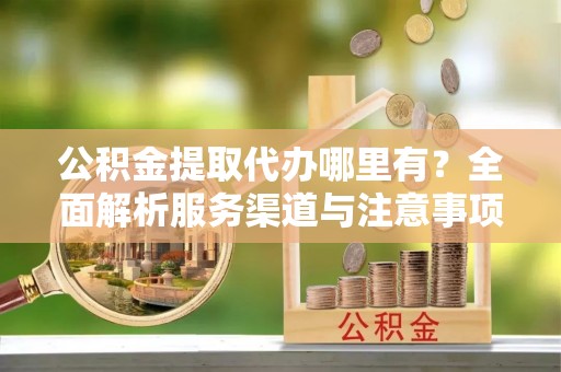 南关公积金提取代办哪里有？全面解析服务渠道与注意事项